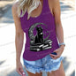 Women's Vintage Cat Books Clothing Summer Casual Loose Reading Club Members Vests Fashion Bookishness Sleeveless Tank Top