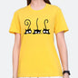 New women's clothing - Casual round-neck short-sleeved cat digital print fashionable casual women's T-shirt