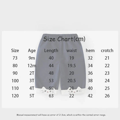 MILANCEL New Autumn Kids Clothes 9M-5T Sweet Cartoon Cat Girls Navy Style Coat +Wide Leg Pants Loose Korean Children Outfit 2PCS