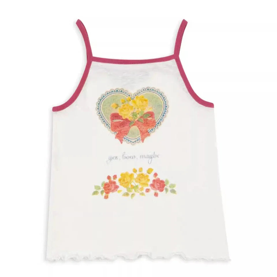 Summer 2025 KS Children Clothes Set Girls Cute Cat Print Tassels T-shirts Shorts Suit Kids Thin Soft Sling Dresses Girl Clothing