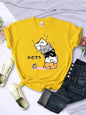 Cute Cat Graphic Kids Tshirts Summer Short Sleeve Tees Cartoon Animal Boys Girls Clothes Kawaii Kitten Tops Y2K Children T-shirt
