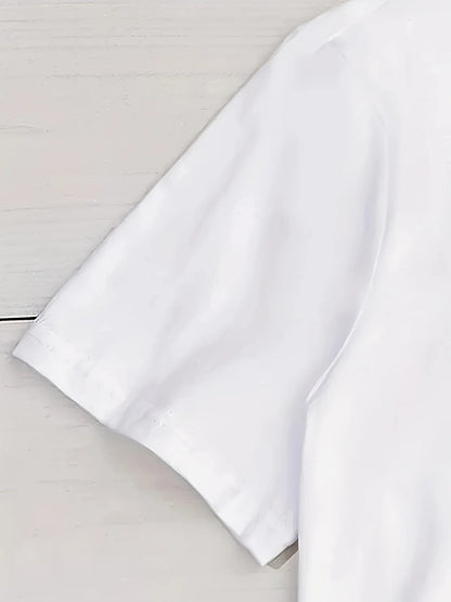 Women's Casual Cats Smoke Print Graphic Short Sleeve T-Shirt Graphic Tees Women Tops Fashionable