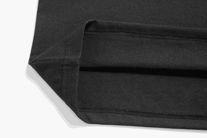 Men's T-Shirt Black Cat with Christmas Tree & What? Print Xmas Party Gift Idea Festive Season Top