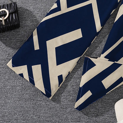 Kids Clothing Sets For Girls Khaki Off-shoulder Long sleeve Top & Stripe Printing Pants Summer Resort Style Children Suits OOTD