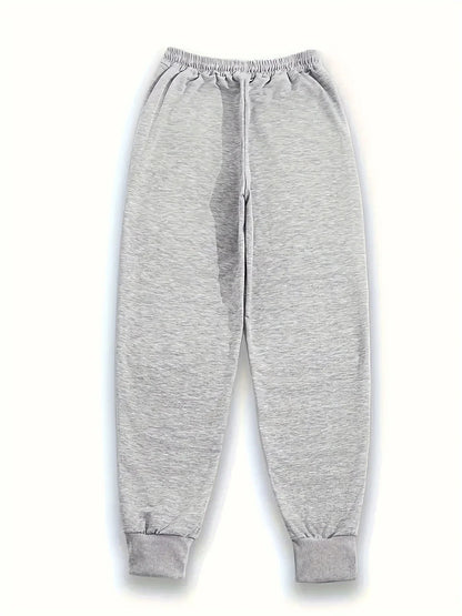 Elegant Cat Print Casual Versatile Women Pants Fashion Trendy Trousers With Drawstring Pockets Comfortable Sweatpants Female