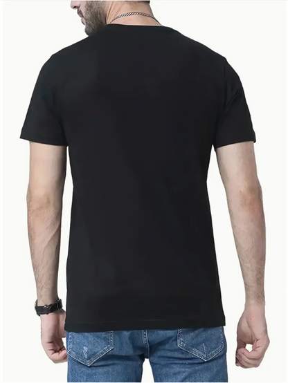 Men's T-shirt Top Quality Short Sleeve Cool Cat Print O-neck Casual Loose Hip Hop for Men Summer Male Tee Top